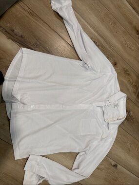 Fabletics Classic White Button-Up Shirt XXL